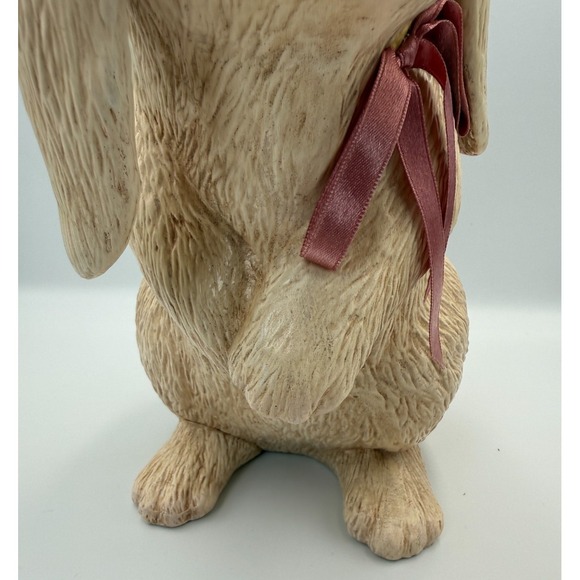 Scioto 1986 Signed Ceramic Lop Ear Bunny Rabbit Planter Spring Country - Vintage - Picture 6 of 16